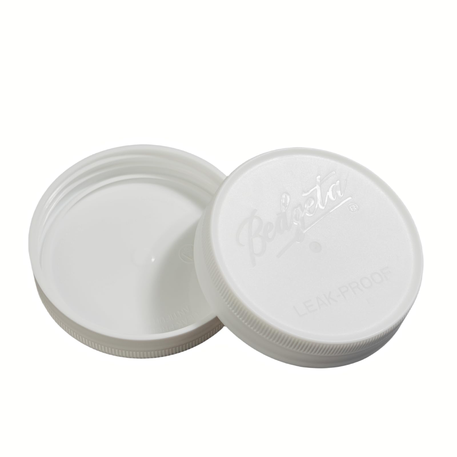 Yodecy 9 Pack White Wide Mouth Mason Jar Lids, One-Piece Lids, Plastic Mason Jar Lids Fit Ball, Kerr and More,Canning Lids(White)