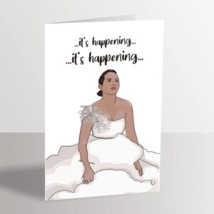 Ure Tenk Funny Bridal Shower Gift for Bestie, Hilarious Bridesmaids Proposal Card, Humor Wedding Card for BFF, Getting Married Card