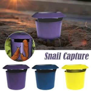 Kqinustyu Beer Slug & Snail Traps, Garden Snail Slug Trapping Box, Friendly to Catch Snails Catcher, Snail Trap Catcher Tools, Snail Cage for Kids and Pets Garden Decor