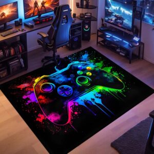 game room gamer rug gaming carpet - 60x40 inches