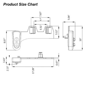 Bidet Attachment, Bidet Attachment, Toilet Seat Bidet Self Dual Nozzle Adjustable Water Pressure Cold Water Toilet Bidet for Feminine, Step Stools (1/2)