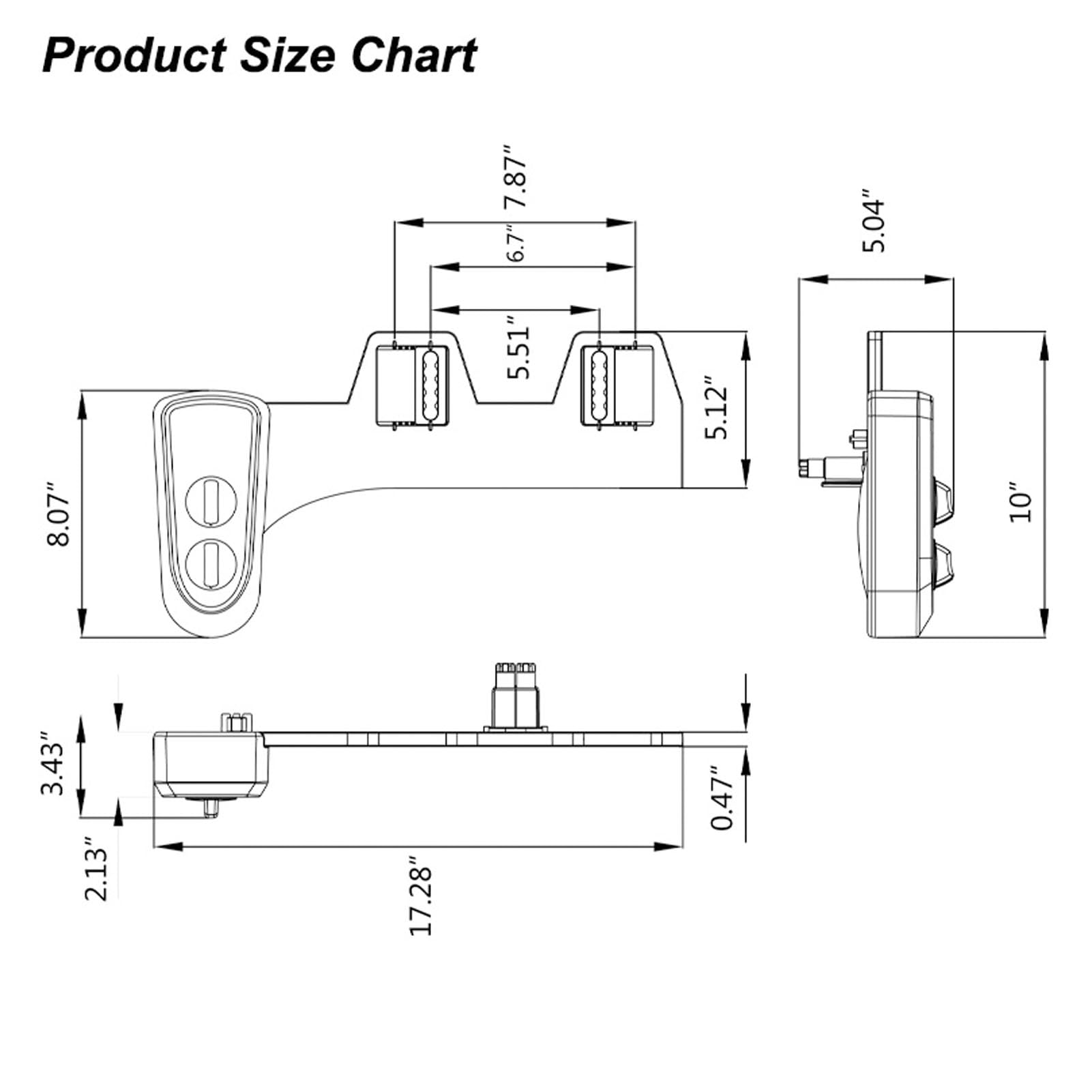 Bidet Attachment, Bidet Attachment, Toilet Seat Bidet Self Dual Nozzle Adjustable Water Pressure Cold Water Toilet Bidet for Feminine, Step Stools (1/2)