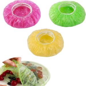 Generic 24pcs Elastic Lids Food Storage Covers,Plastic Bowl Lids Kitchen Supplies,Elastic Food Storage Covers Lids for Food Fruit Vegetable Meat Preservation