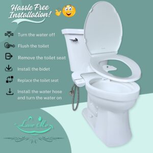 LAVE ME Bidet Attachment for Better Personal Hygiene, Toilet Sprayer, Bidgets For Toilets, Bidet Sprayer For Toilets, Non-Electric Bidet, Bidays For Toilets, Ducha Para Toilet, Baday