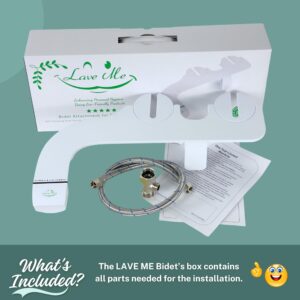 LAVE ME Bidet Attachment for Better Personal Hygiene, Toilet Sprayer, Bidgets For Toilets, Bidet Sprayer For Toilets, Non-Electric Bidet, Bidays For Toilets, Ducha Para Toilet, Baday