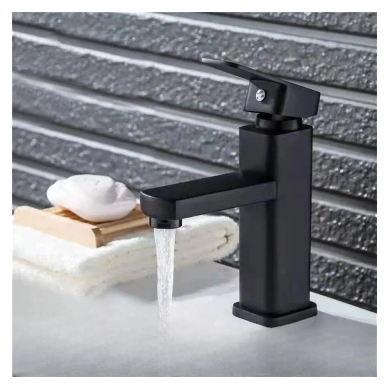 LIANTE Bathroom Faucets Hot and Cold Mixer Tap Deck Mounted Bathroom Basin Faucets Black Washbasin Sink Bathtub Faucet,Kitchen Faucet