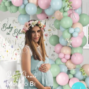 Soonlyn Baby In Bloom Balloon Arch Kit 14ft, Baby In Bloom Baby Shower Decorations, Wildflower Baby Shower Decorations, Bridal Shower, Wedding, Birthday