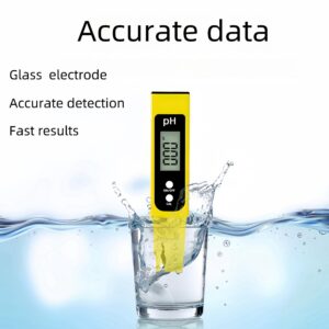 Aerkersun Digital pH Meter for Water, 0.01High Precision Pocket Size Water Quality Tester, 0-14 pH Measurement Range Digital, ATC pH Tester for Hydroponics, Drinking Water and Pool