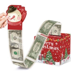 christmas party gifts, christmas money box for cash pull, christmas money pull box with snowman card and transparent bags, christmas money pull box, christmas money pull box for kids adults