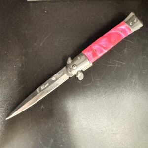 GOLDENSUN 9" pink folding pocket knife GS03M PNK