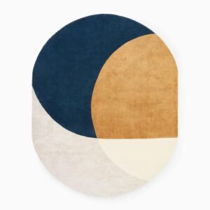 Hand Tufte Oval Rug | Hand Tufted Oval Rug for Living Room 5x7, 6x8, 6x9, 7x10 8x10 Rugs (5x7 ft)