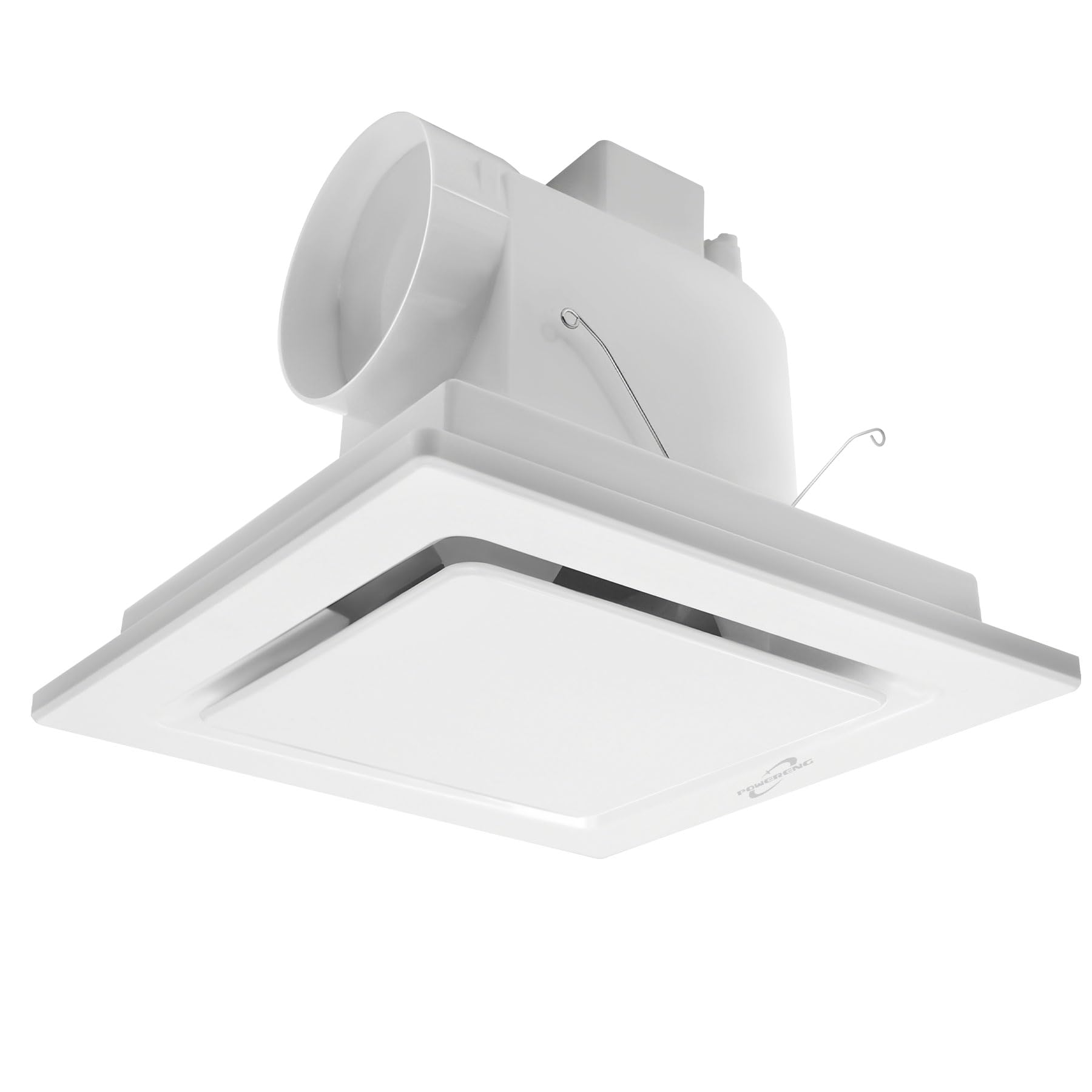 POWERENG Bathroom Ventilation Fan, 141CFM 0.7Sones Ceiling Mount Exhaust Fan,Bathroom Ceiling Fan,4 Inches Duct,White.