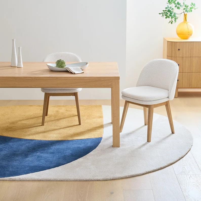 Hand Tufte Oval Rug | Hand Tufted Oval Rug for Living Room 5x7, 6x8, 6x9, 7x10 8x10 Rugs (5x7 ft)