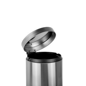 TARUNMO Kitchen Trash Can 1.32Gal Stainless Steel Bathroom Trash Can, Ideal Bathroom Garbage Can, Kitchen Trash can with Soft-Close Lid 5L