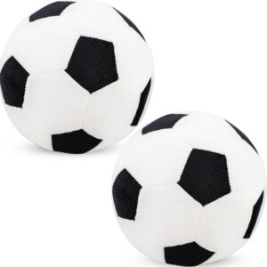 conagel 2 pack plush soccer ball pillow stuffed toy soccer ball soft plush soccerball sports throw pillows for home room bedroom sofa decoration sport theme birthday party supplies