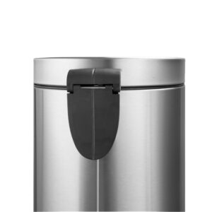 TARUNMO Kitchen Trash Can 1.32Gal Stainless Steel Bathroom Trash Can, Ideal Bathroom Garbage Can, Kitchen Trash can with Soft-Close Lid 5L