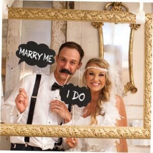 SHOWERORO Photo Booth Props Kit - 20pcs Writable Black Paper Cardboard Signs - Funny Travel Themed Photo Props Chalkboard Messages for DIY Selfies Ideal for Weddings Birthdays Bridal