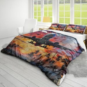 Aircraft Aviation Artistry Duvet Cover Set - Premium Microfiber Bedding with Stunning Airplane Designs | Soft, Cozy Seasons (Twin (68"x90"),03)