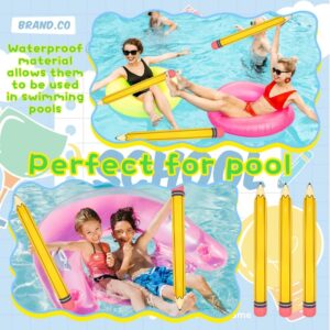 4 Pieces 44 Inch Giant Inflatable Pencils Balloon Back to School Dimensional Pencils Balloon Graduation Party Decoration for Back to School Classroom Garden Room Birthday Party Decorations