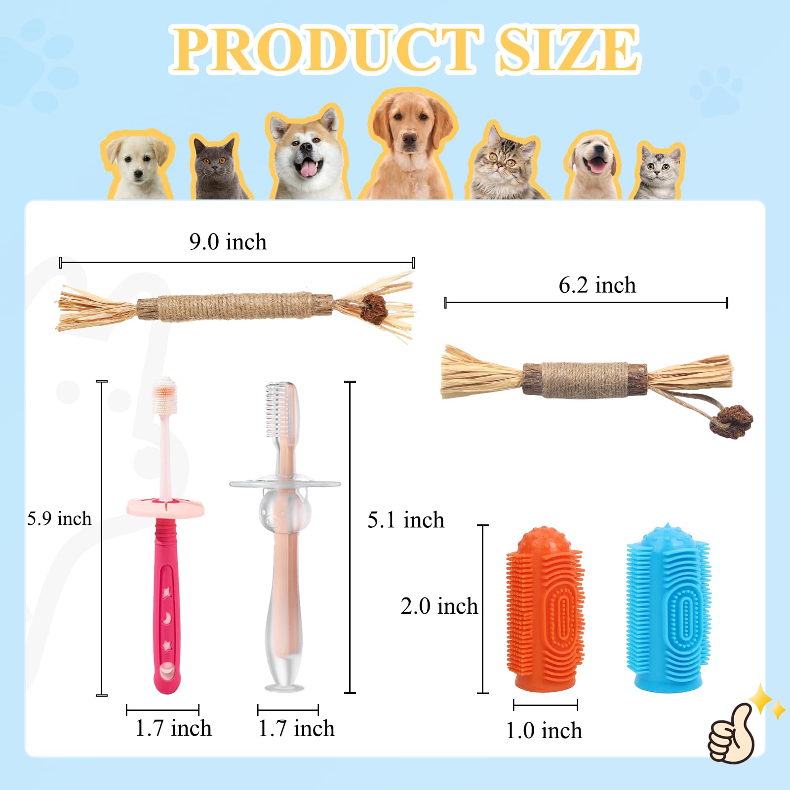 6Pcs Cat Tooth Brushing kit, Includes 360° Silicone Cat Toothbrushes with Suction Cup Holders Anti-choking, Dog Finger Toothbrushes, Dental Silvervine Catnip Toys - Safe Oral Hygiene for Dogs and Cats