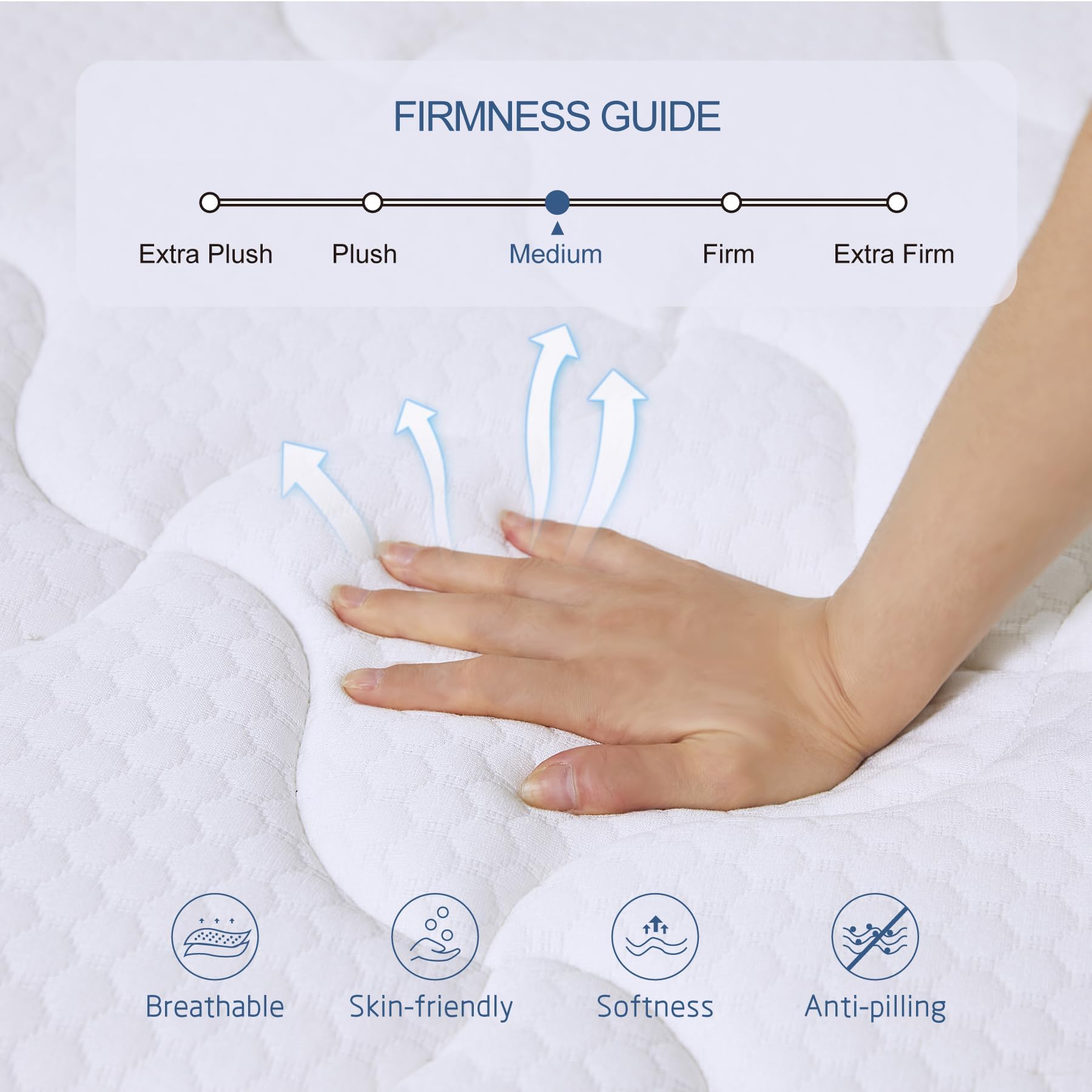 Fyaslt Queen Size Mattress, 10 Inch Memory Foam Hybrid Mattress in a Box with Individual Pocket Spring for Motion Isolation & Strong Edge Support & Pressure Relief, CertiPUR-US,100 Nights Trial