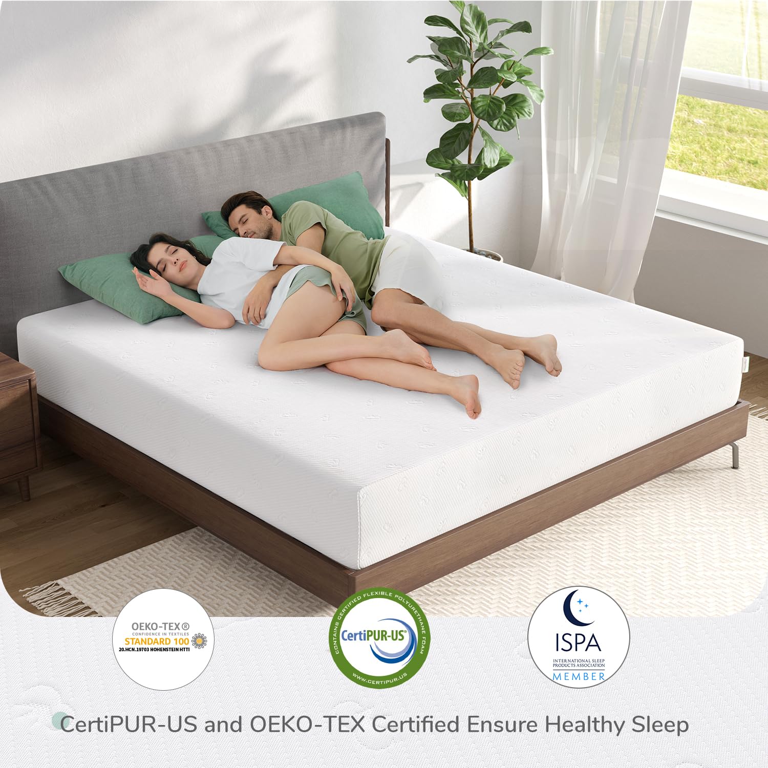 Novilla Twin Size Mattress, 8 Inch Memory Foam Mattress Twin for Pressure Relief & Comfort Sleep, Removable Washable Mattress Cover, CertiPUR-US Certified Twin Mattress in a Box, Medium Firm