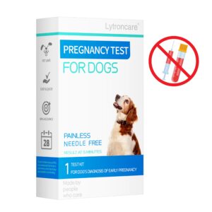 Dog Pregnancy Test at Home, 98% Accuracy, Painless to get Sample No Equipment Required Qucik Result at 5 Minutes Easy NO Mess