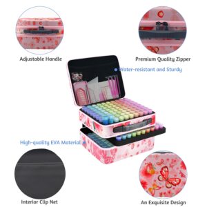 LIRUNQIU Diamond Painting Storage Containers, 240 Slots Diamond Art Accessories and Tools Kits Storage Box(Pink)