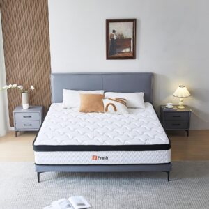 full size mattress, 10 inch memory foam hybrid mattress in a box with individual pocket spring for motion isolation & silent sleep & strong edge support & pressure relief, certipur-us,100 nights trial