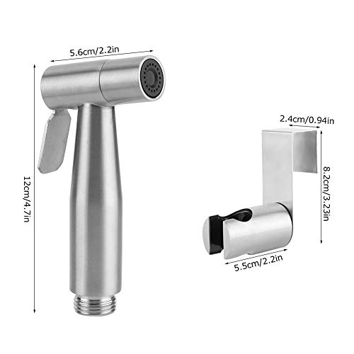 Stainless Steel Handheld Bidet Sprayer for Toilet, Multipurpose Sprayer Set, Bathroom Accessories for Light Luxury (7/8 American standard water separator + bidet)