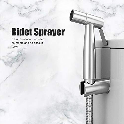 Stainless Steel Handheld Bidet Sprayer for Toilet, Multipurpose Sprayer Set, Bathroom Accessories for Light Luxury (7/8 American standard water separator + bidet)