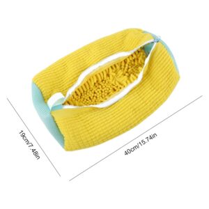 Shoe Washing Machine Bag, Shoe Cleaning Bag for Washing Machine, 2024 New Reusable Mesh Laundry Shoe Wash Bag Shoe Cleaning for All Shoes, Sneaker Washing Bag for Washer and Dryer (Yellow-2pcs)