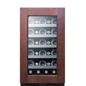 Summit CL18WCPNR 18-inch wide 29 Bottle Capacity Wine Cellar Built-In or Freestanding Use, Panel Ready (RHD, Wine)