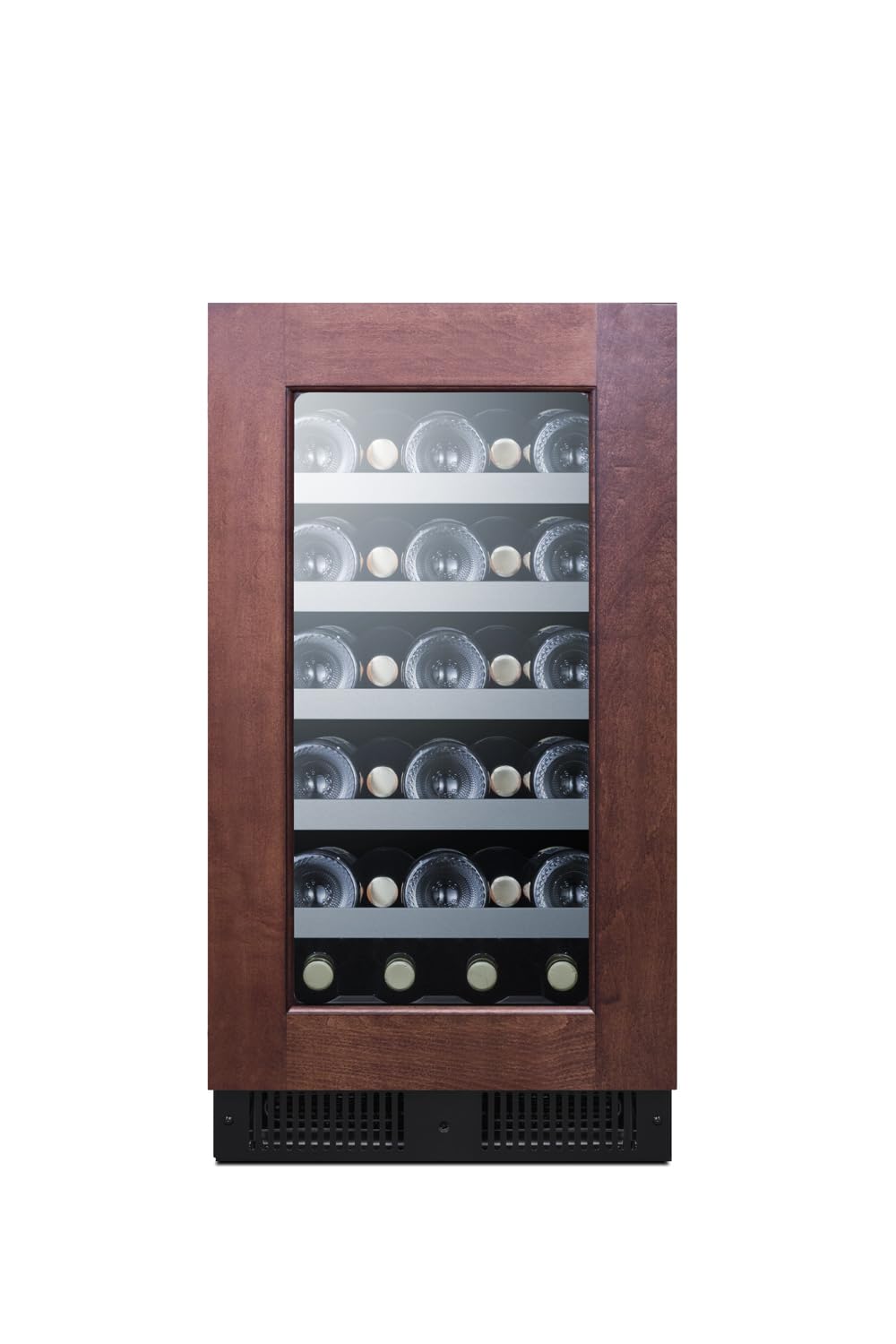 Summit CL18WCPNR 18-inch wide 29 Bottle Capacity Wine Cellar Built-In or Freestanding Use, Panel Ready (RHD, Wine)