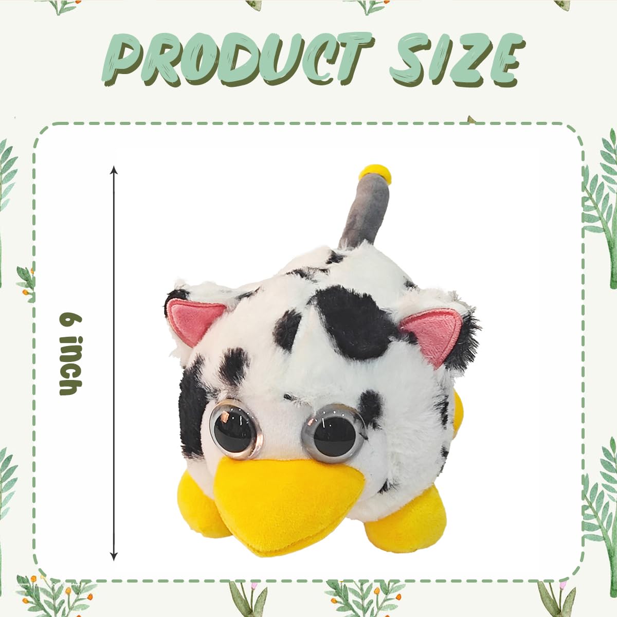 Cute Pig Cow Animal Plush Toy Snuggle Piggy Stuffed Animal Sleeping Pillow Toy Soft Gift Black White Pig