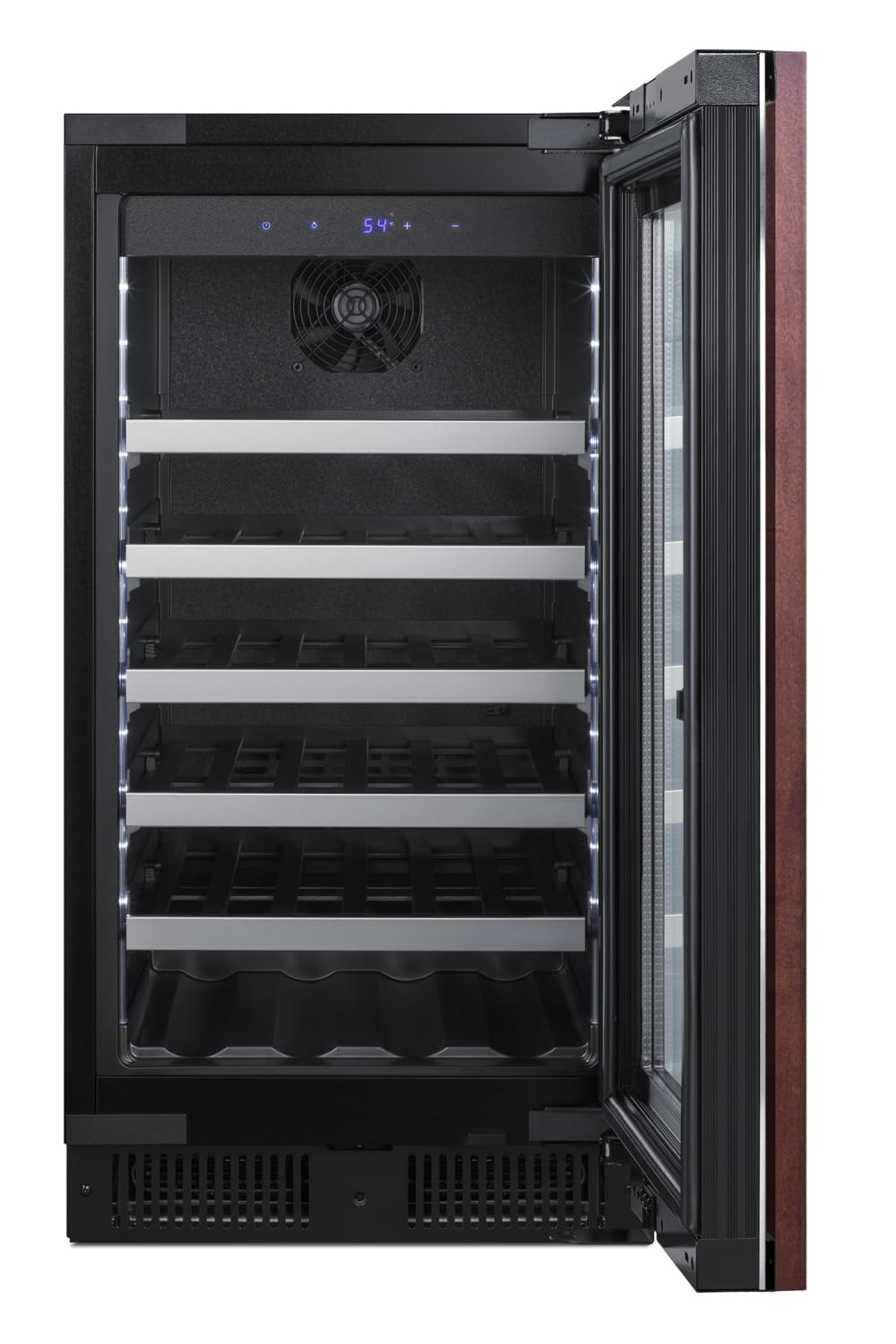 Summit CL18WCPNR 18-inch wide 29 Bottle Capacity Wine Cellar Built-In or Freestanding Use, Panel Ready (RHD, Wine)