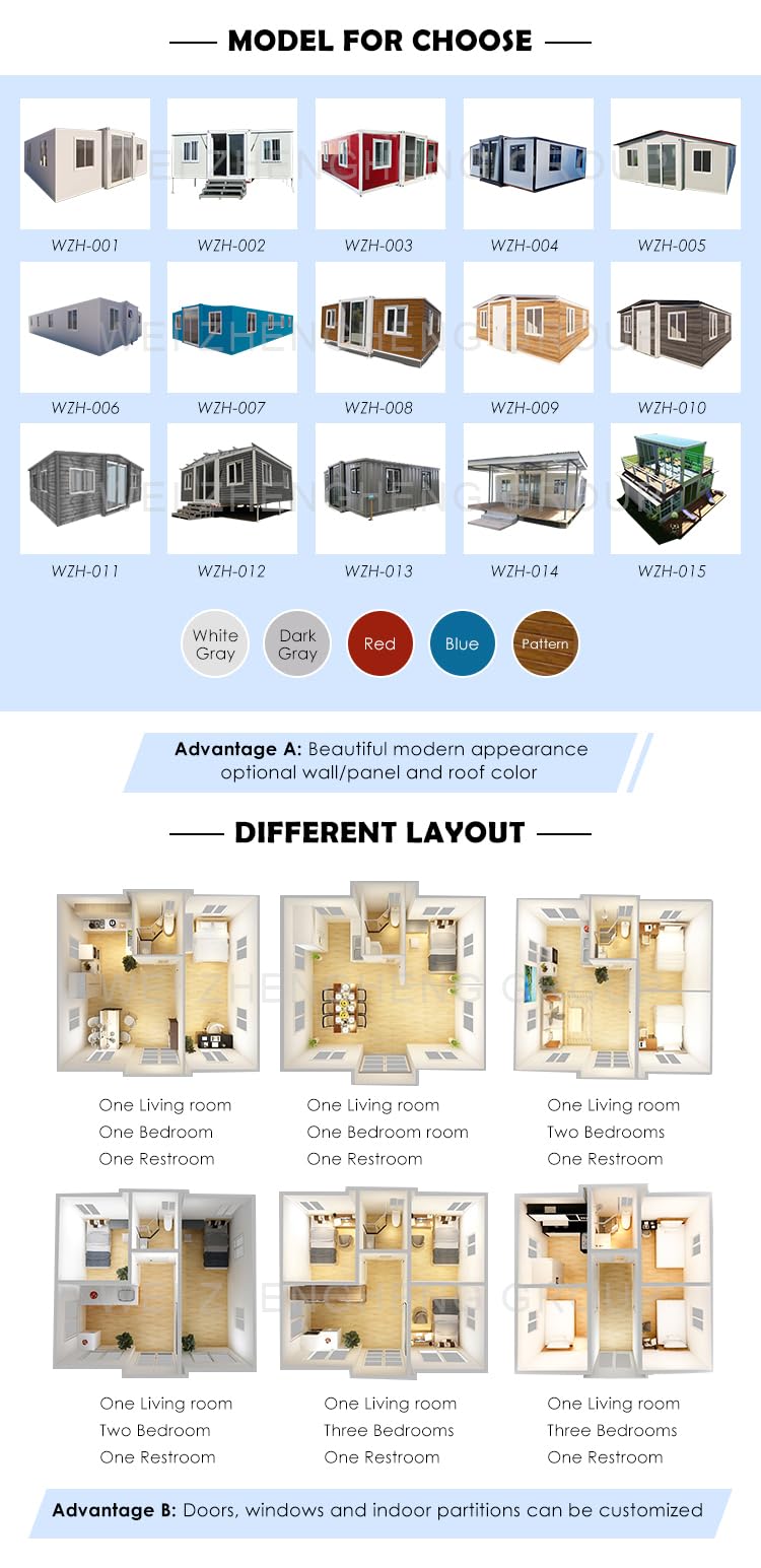 Kozay Tiny Homes 40FT Tiny House to Live with 3 Bedroom,1 Full Equiped Bathroom and Kitchen,Prefabricated Container House for Adults Living,Foldable Mobile Home Shipping Guaranteed