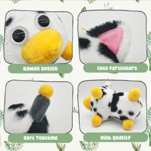 Cute Pig Cow Animal Plush Toy Snuggle Piggy Stuffed Animal Sleeping Pillow Toy Soft Gift Black White Pig