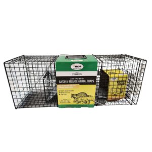 Rugged Ranch CatchMor Live Animal Multi Catch 2 Pack Trap, 1 Large & 1 Small Metal Catch & Release Cage for Raccoons, Opossums, Bunnies, & Squirrels