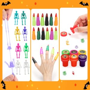 Generic Halloween Party Favors Bulk - 126pcs Assortment Toys for Kids Halloween Treat Bags Stuffers Goody Bag Fillers Halloween Gifts for Boys Girls Halloween Treat Prizes for Kids