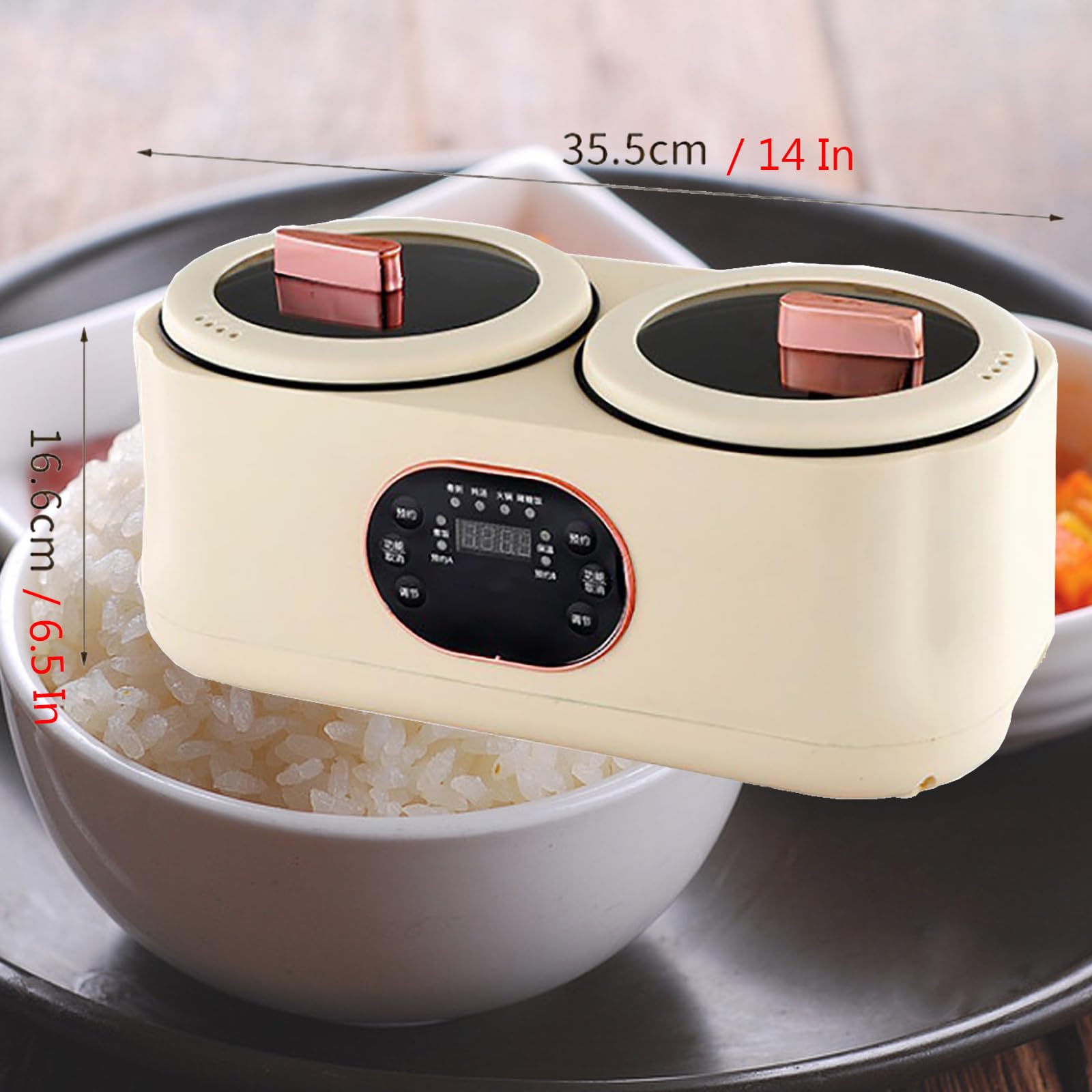 Generic Rice Cooker Electric Double Liner Household Low Sugar Rice Cooker for HotPot, Stir Fry,White rice, Porridge Integrated Multi function Rice Cooker, Low Carb Rice Cooker, bbh999