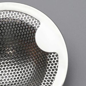 Stainless Steel Slop Basket Filter Trap - Bathroom Sink Drain Strainer | Bathtub Shower Drain Hair Trap | Kitchen Sink Drain Strainer | Mesh Metal Sink Strainer Kitchen Drain Strainer with Rim