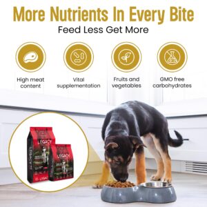 LEGACY All-Life-Stages Dry Dog Food | Horizon Prairie Vista Red Meat Blend | Grain-Free Dog Food, Rich in Pork & Lamb | 8.8 lbs