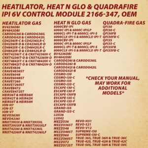 Pellethead HHT 6V Electronic Igniton IPI Fireplace Module 2166-307 | 2166-347 | 2196-150 for Heatilator, Heat-N-Glo & Quadrafire