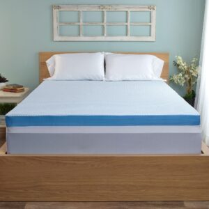 trucool mattress topper featuring serene foam, king, 3 inch