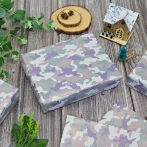 NARCSCHICHU Camo Wrapping Paper Army Gift Wrap - Green Gift Wrapping Paper for Men Boys Birthday Memorial Day Holiday (20 x 28 Inches Per Sheet, 6 Sheet)