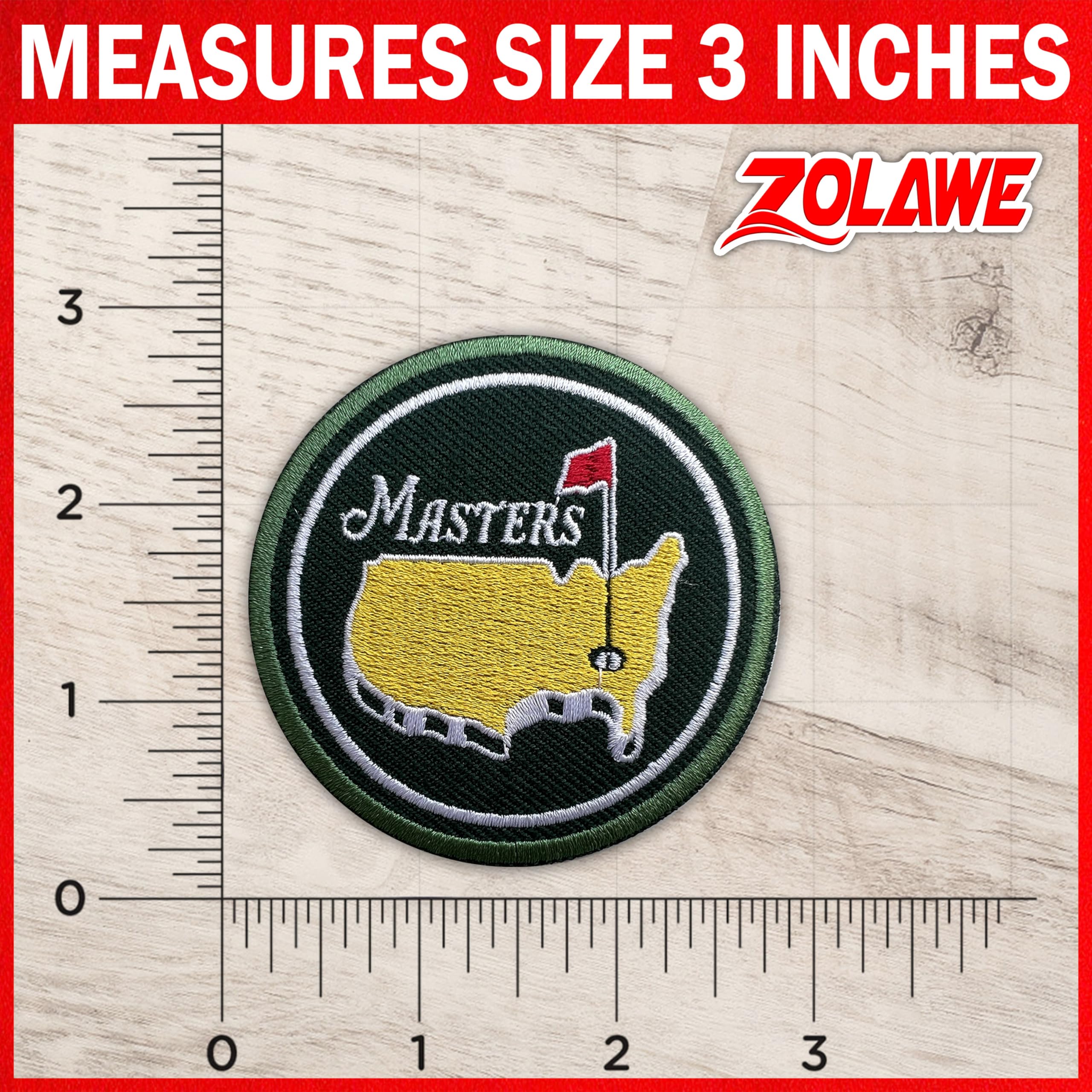 Zolawe Golf Master Patch, Sew On Iron On Embroidery Patches for Clothes Backpacks Hats Jeans Bags, Embroidered Patches, Golf Aesthetic Patches, DIY Iron On Patch for Golfers, Gift for Golf Lovers