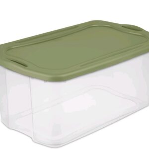 Generic Stor-A-Lot Stackable Storage Box with Lid, Green, RXZER11