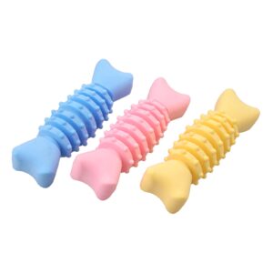 Ldabrye Dog Chewing Toy Dog Chewable Bone Toy 3Pieces Boredom Pets Toy Large Breeds Biting Toy Teether Chew Toy for Dogs Dental Care for Dogs