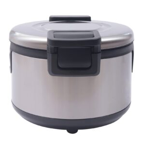 rice warmer 20oz, commercial grade electric rice warmer, rice cooker, rice pot, 100 cup 19l heavy duty stainless steel rice warmer, non stick inner pot